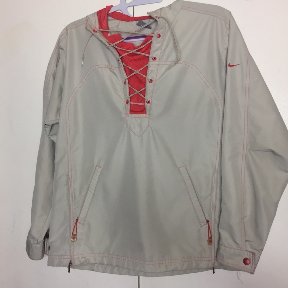 Nike windbreaker w cute lace up